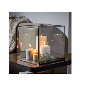 Bougeoir en verre au design personnalisé Bougeoir en verre votif transparent Mariage Grand pot à bougie en verre de haute qualité - Product Image 1