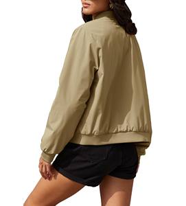 Button Closer Front Pockets Style Bomber <b>Jacket</b> Solid Style Breathable <b>Jacket</b> Woman <b>Jacket</b> Outdoor <b>Waterproof</b> Hunting Out Wear - Product Image 2