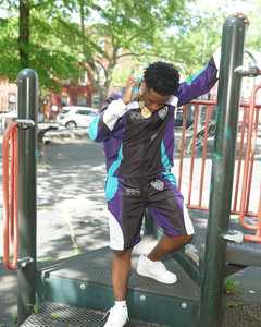 Chaqueta y pantalones cortos para hombre con logotipo propio de marca personalizada, chándal, conjunto de verano, ropa cortavientos, trajes y pantalones cortos - Product Image 4