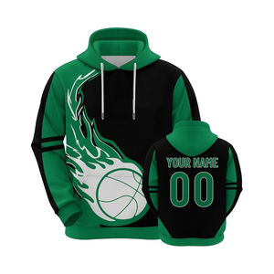 Sweat à capuche de basketball pour homme, logo personnalisé imprimé, respirant, séchage rapide, fabrication OEM directe, vente en gros de vêtements de sport, nom d'équipe personnalisé - Product Image 4