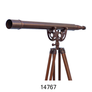 Prismáticos de ópera de bolsillo antiguos de latón Vintage caja de madera ojo catalejo regalos decorativos tendencia último diseño Material de Metal - Product Image 5