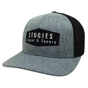 Casquette Trucker 6 Panneaux Personnalisée avec Logo OEM, Patch Textile, Structurée, Gris et Noir, Maille, Boucle Simple en Plastique, Vente en Gros - Product Image 1