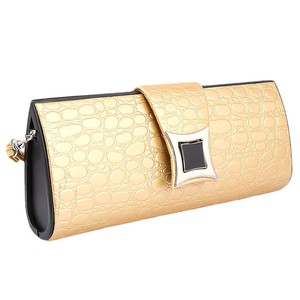 Bolso de mano con estampado de cocodrilo para mujer - Amarillo - Product Image 3