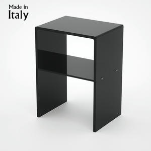 Mesa auxiliar de acrílico transparente moderna muebles de salón de diseño Nora hechos en Italia - Product Image 2