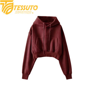 Sudadera con Capucha Larga de Invierno para Mujer, Color Personalizado, Anti-Pilling, Ecológica, Transpirable, de Alta Calidad, de TESSUTO INDUSTRIES - Product Image 4