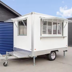 Elegante carrito de comida rápida móvil para exteriores, camión comedor de alta calidad que sirve comida rápida, vehículo móvil de 220V para bodegas minoristas - Product Image 3