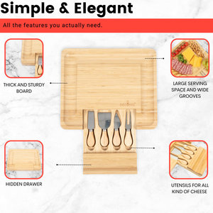 Venta caliente nueva tabla de queso de madera Madera de mango perfecta para utensilios de cocina de acero inoxidable para servir y cortar uso - Product Image 4