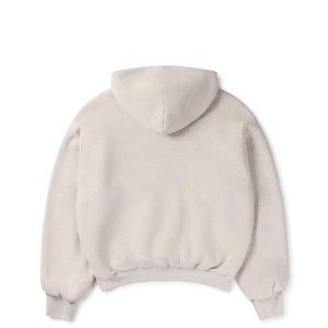 Sweat-shirt à capuche surdimensionné épais et lourd avec logo personnalisé 380GSM pour hommes sweat-shirt à épaules tombantes vêtements d'hiver OEM 100% coton - Product Image 2