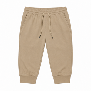 Pantalon Capri Jogger Décontracté pour Homme, Taille Haute, en Mélange de Coton, avec Cordon de Serrage, Tissu Respirant et Écologique, Ourlet Relevé, Taille XXS - Product Image 2