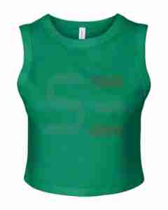 Custom Logo Design Women's Solid Short <b>Crop</b> Tank <b>Tops</b> Breathable Ribbed Knit Polyester/Cotton for Yoga & Gym Fitness - Product Image 1