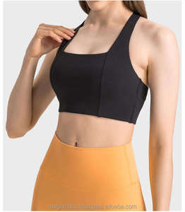 Venta al por mayor de ropa activa de alta calidad sin costuras Sujetador deportivo al por mayor personalizado en blanco de las mujeres de colores sólidos personalizados para las mujeres - Product Image 3