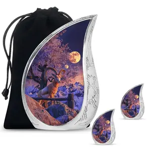 Mountain Goat Cremation American Style <b>Large</b> <b>Urns</b> for Human Ashes Adult Funeral <b>Urns</b> High Gloss Finish 200 Cubic Inches Capacity - Product Image 2