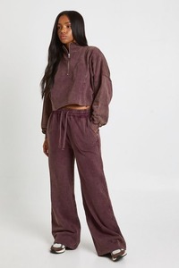 À la mode femmes hiver survêtement Streetwear surdimensionné deux pièces survêtement ensemble demi fermeture éclair à capuche 100% coton Logo personnalisé OEM vente en gros - Product Image 4