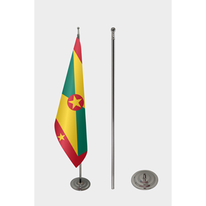 Drapeau d'intérieur Grenade personnalisé 3x5 pieds avec impression numérique, mât en aluminium, bannières en tissu nylon et plastique, logo personnalisé, bannière sur mesure - Product Image 2