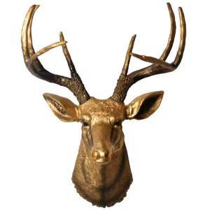 Custom Size 2024 Latest Metal <b>Stag</b> <b>Head</b> Wall Mounted Deer <b>Head</b> Wall Decor Creative Wall Hangings - Product Image 3