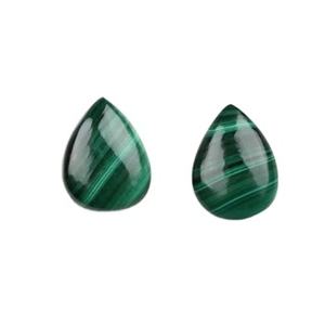 Pierre précieuse en vrac de qualité supérieure, quartz naturel poli, forme poire lisse, vert, 12x16 mm, pour la fabrication de bijoux, fabricants - Product Image 1