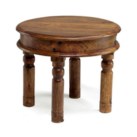 Nouvel arrivage en vrac en gros de table basse indienne en bois massif de haute qualité pliable à trois niveaux design moderne pour la maison salon salle à manger