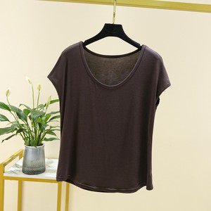 Camiseta de Modal para mujer, Camiseta básica de Color sólido sin mangas con cuello redondo, Camiseta holgada de moda de verano para hombre - Product Image 6