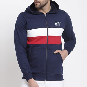 Nueva moda Ropa de hombre Tallas grandes Sudaderas con capucha Algodón Estilo casual Hombres Básicos Algodón Mezclado Sudaderas con capucha de lana - Product Image 1