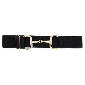 Ceinture équestre élastique de qualité supérieure avec boucle d'embout en cuir sangle de clé équitation ceinture de taille cavaliers formateurs équestre - Product Image 2