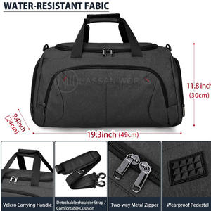 Sac de voyage léger personnalisé en gros avec fermeture à glissière, capacité de 20 à 36 L, unisexe, voyage, gym, polyester, personnalisable - Product Image 4