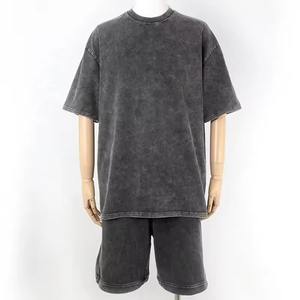 Conjunto de 2 piezas de camisetas y pantalones cortos de manga corta transpirables a cuadros de verano para hombre, ropa deportiva informal - Product Image 3