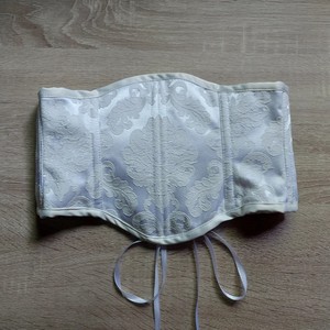 Satin <b>Corset</b> Bustier Woven Body Shaping <b>Corset</b> From Satin Blends (Polyester/Spandex/Nylon) Comfortable and Breathable - Product Image 4