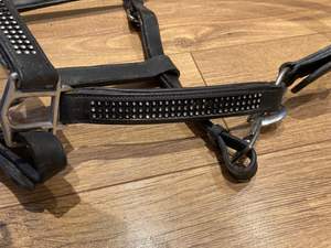 Sillín occidental de cuero auténtico, cuello de cabeza, cabestro estable, acolchado suave en marrón/negro para mazorca/tamaño completo - Product Image 2