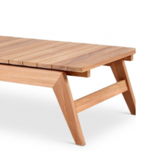 Table à manger d'extérieur en teck de qualité supérieure, bois massif durable pour patio et mobilier de jardin - Product Image 3