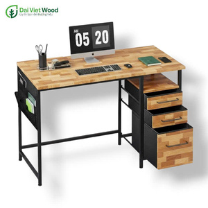 Mesa de PC de madera maciza de Acacia, escritorio de computadora de oficina en casa para aula y venta - Product Image 1