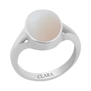 NOVAMART Fine Handmade Trendy Rose <b>Gold</b>/Rhodium-Plated Certified <b>Opal</b> <b>Ring</b> (8.3cts/9.25ratti) Wholesale Export - Product Image 1