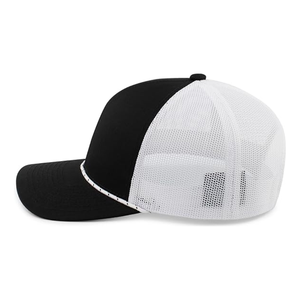 ODM personnalisé de haute qualité 6 panneaux chapeaux de corde de camionneur de structure conception à bord incurvé léger respirant maille dos Vietnam usine - Product Image 2