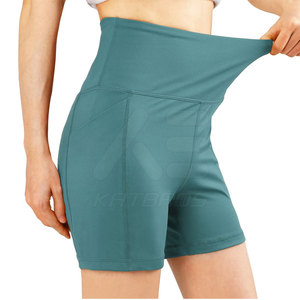 Shorts de yoga pour femmes KATBROS INDUSTRY, design personnalisé, best-seller, résistants, respirants, en Spandex/Polyester, taille élastique mi-haute - Product Image 3