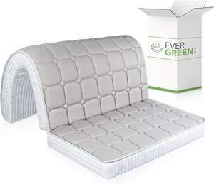 Matelas pliant de fabrication italienne pour canapés-lits simples, doubles ou queen size, 10 cm de hauteur, en mousse à mémoire de forme - Product Image 1