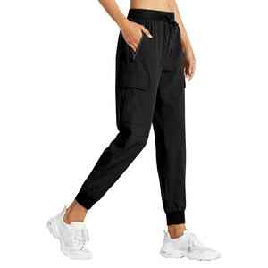 Women's 2025 Spring Sports Casual <b>Jogger</b> Pants Solid Color Quick Drying Gym Workwear Slow Running Hiking Pants - Product Image 4