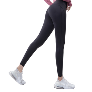 Mallas de gimnasio para mujer de alta calidad, mallas de cintura alta, mallas gruesas para entrenamiento, mallas deportivas sin costuras para fruncir el trasero - Product Image 4