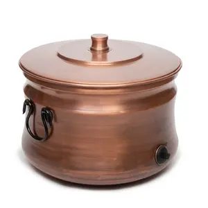 Fire hose pipe fire hose pot equipment antique style copper fire hose reel Metal Planter Pipe for garden watering usage