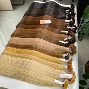 Extensions de cheveux à la kératine vietnamienne crue à pointe plate de haute qualité Cheveux humains alignés sur les cuticules - Product Image 5