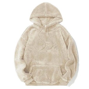 Best Selling New Fashion Custom Logo Embroidered Winter Men's <b>Sherpa</b> Fleece Thermal Pullover Hoodies - Product Image 4