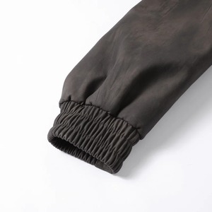 แจ็กเก็ตหนังมีฮู้ดสำหรับผู้ชายปกตั้งแบบลำลองไซส์ XS เคลือบผ้าใบ - Product Image 4