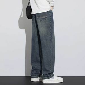 Man Jean Men 2025 Best Sale Men Jeans Pants for Sale <b>Denim</b> New High Quality Fashion Casual Ripped Blue Breathable OEM Service - Product Image 3