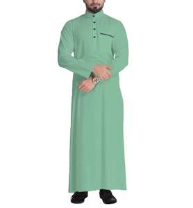 Muslim Dress Jubba Cotton Nadwi Garments OMANI Jubba Tomb for <b>Men</b> Islamic Clothing Traditional Ethnic Kurta for <b>men</b> Jubba - Product Image 6