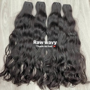 Extensiones de Cabello Vietnamita Virgen Natural con Estilo Ondulado, Cutícula Completa Alineada, Paquetes de Cabello con Doble Trama al por Mayor - Product Image 4