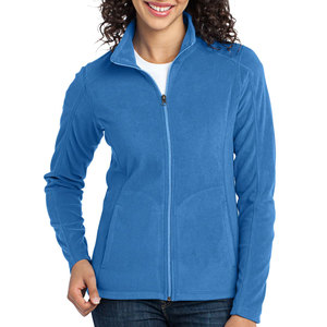 Chaqueta bordada personalizada de Invierno para mujer, chaquetas personalizadas con cremallera completa de microfibra para mujer - Product Image 1