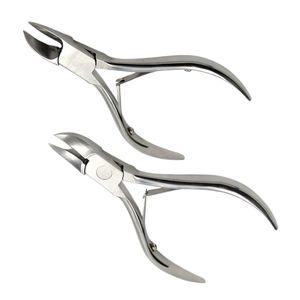 Ensemble de deux coupe-ongles en acier inoxydable à lame incurvée pour pédicure ouverture large des mâchoires pour ongles épais usage domestique professionnel - Product Image 3