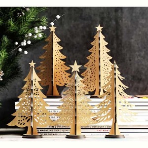 ต้นไม้ตกแต่งบ้านทำจากอลูมิเนียมคุณภาพสูงเป็นมิตรต่อสิ่งแวดล้อมสำหรับเทศกาลคริสต์มาสดิวาลีดีไซน์ศิลปะสมัยใหม่ห้องนั่งเล่นห้องนอนโต๊ะ - Product Image 1