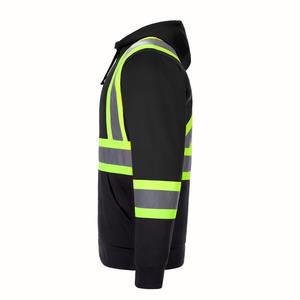 Vêtements de sécurité réfléchissants à haute visibilité, veste d'hiver pour agent de sécurité, sweat à capuche haute visibilité pour homme, sweat à capuche de sécurité, vêtements de travail, construction - Product Image 3