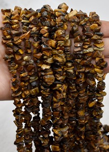 Perles de pierre œil de tigre non taillées de qualité supérieure, vente en gros, pierres naturelles de guérison pour la méditation et la création de bijoux - Product Image 4