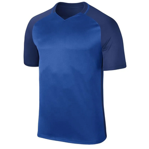 Maillot de football personnalisé pour hommes, col en V, maillot de football tricoté en maille personnalisé avec manches courtes, maillot de football imprimé de style - Product Image 3
