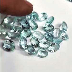 475 piezas de Aguamarina natural 4x3 5x3 6x4 7x5 9x7 11x9mm ovalada 7x5 8x6 9x7mm baguette pera faceta 305 Cts lote Corte de piedras preciosas US $464 - Product Image 3